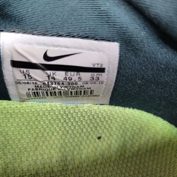 Nike 843764-300 LunarEpic Flyknit Mens Seaweed Green Running Sneakers Size US 15 - Picture 7 of 16